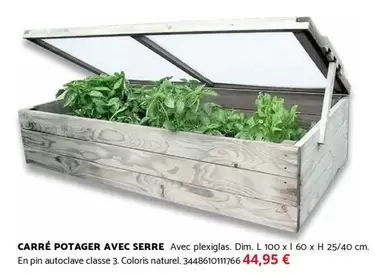 Dim - Carré Potager Avec Serre offre à 44,95€ sur Bricomarché