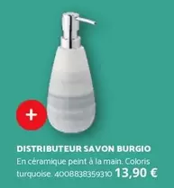 Distributeur Savon Burgio offre à 13,9€ sur Bricomarché