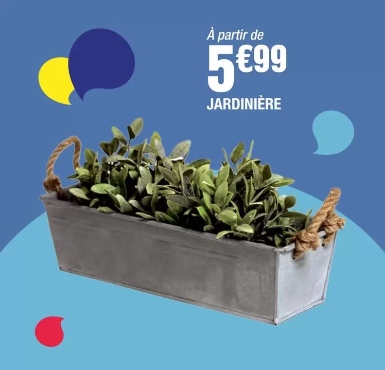 Jardinière offre à 5,99€ sur La Foir'Fouille