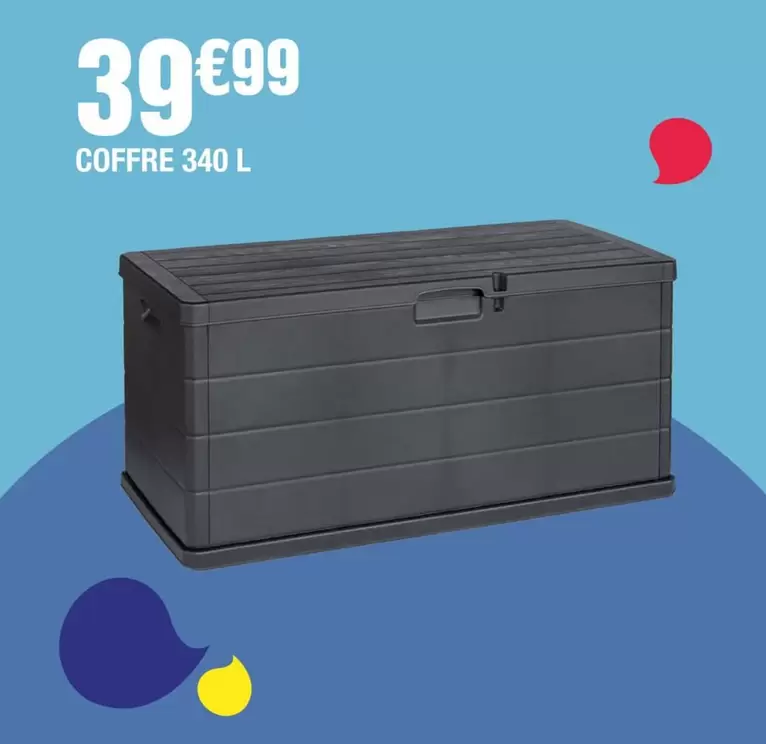 Coffre 340 L offre à 39,99€ sur La Foir'Fouille