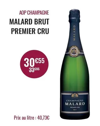 Malard - Aop Champagne Brut offre à 30,55€ sur Nicolas