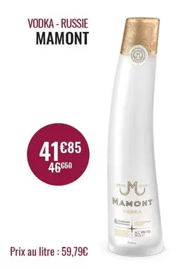 Mamont - Vodka - Russie offre à 41,85€ sur Nicolas