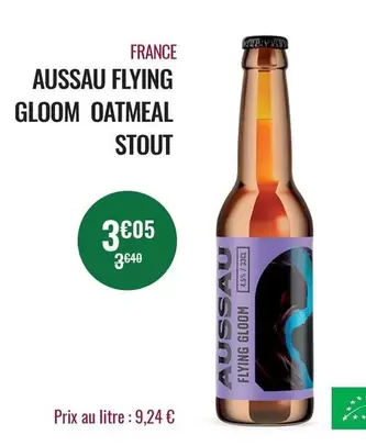 Aussau - Flying Gloom Oatmeal Stout offre à 3,05€ sur Nicolas