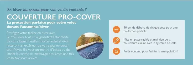 Couverture Pro-Cover offre sur Desjoyaux