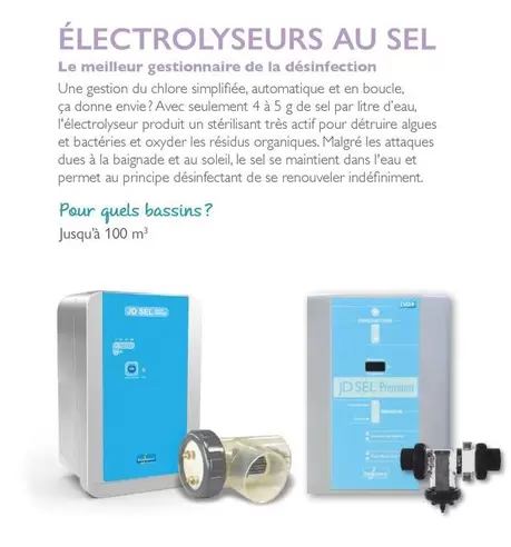 Électrolyseurs Au Sel offre sur Desjoyaux