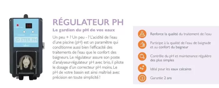 Régulateur Ph offre sur Desjoyaux