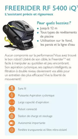 Freerider RF 5400 Iq offre sur Desjoyaux