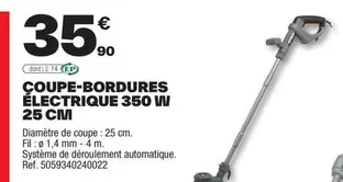 Coupe-bordures Électrique 350 W 25 Cm offre à 35,9€ sur Brico Dépôt