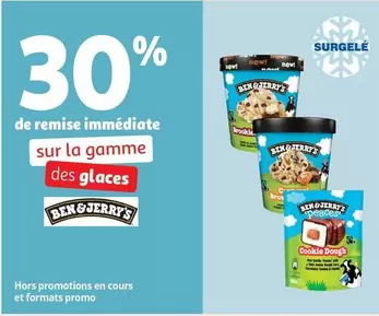 Ben & Jerry's - Sur La Gamme Des Glaces offre sur Auchan Supermarché