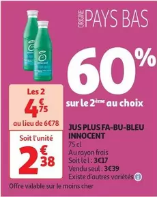 Innocent - Jus Fa-Bu-Bleu offre à 2,38€ sur Auchan Supermarché