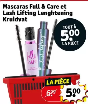 Kruidvat - Mascaras Full & Care Et Lash Lifting Lenghtening  offre à 5€ sur Kruidvat