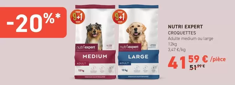 Nutri Expert - Croquettes offre à 41,59€ sur Tom&Co