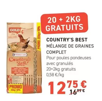 Gold - Country's Best Mélange De Graines Complet offre à 12,75€ sur Tom&Co