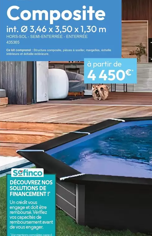 Composite offre à 4450€ sur Irrijardin