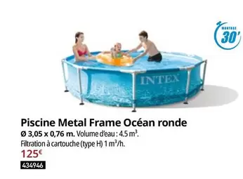 Intex - Piscine Metal Frame Océan Ronde offre à 125€ sur Irrijardin