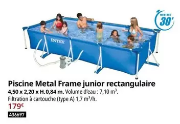 Piscine Metal Frame Junior Rectangulaire offre à 179€ sur Irrijardin