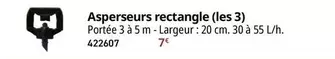 Asperseurs Rectangle  offre à 7€ sur Irrijardin