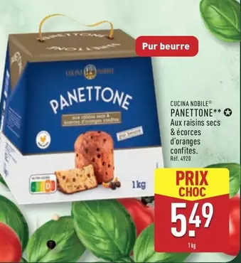 Cucina Nobile - Panettone offre à 5,49€ sur Aldi