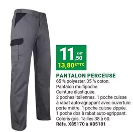 Pantalon Perceuse offre à 11,5€ sur Gamm vert