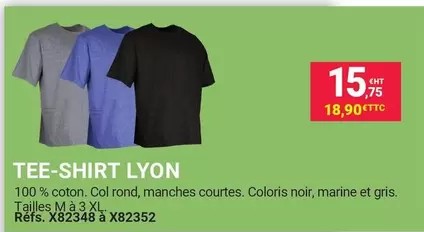 Tee-shirt Lyon offre à 15,75€ sur Gamm vert