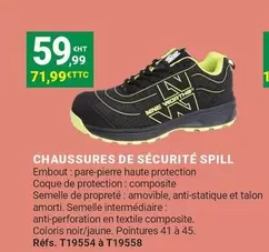 Ch Aussures De Sécurité Spill offre à 59,99€ sur Gamm vert