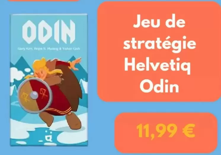 Jeu De Stratégie Helvetif Odin offre à 11,99€ sur Fnac