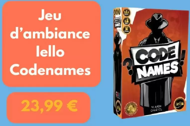 Jeu D'Ambiance Lello Codenames offre à 23,99€ sur Fnac