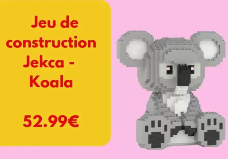 Jeu De Construction Jekca Koala offre à 52,99€ sur King Jouet