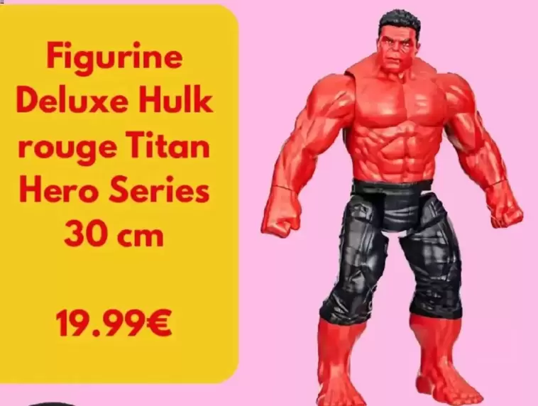 Figurine Deluxe Hulk Rouge Titan Hero Series offre à 19,99€ sur King Jouet