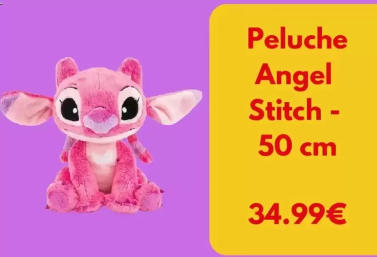 Peluche Angel Stitch offre à 34,99€ sur King Jouet