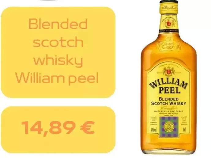 William Peel - Blended Scotch Whisky offre à 14,89€ sur franprix