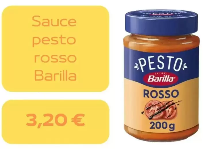 Barilla - Sauce Pesto Rosso offre à 3,2€ sur franprix