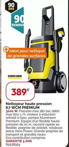 Kärcher - Nettoyeur Hp K7 Wcm Premium offre à 389€ sur Weldom