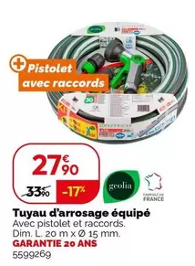 Geolia - Tuyau Tric Equi 15/20 Geo Comf offre à 27,9€ sur Weldom