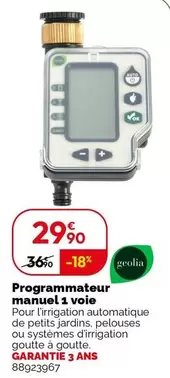 Geolia - Programmateur Dig 1voie  offre à 29,9€ sur Weldom