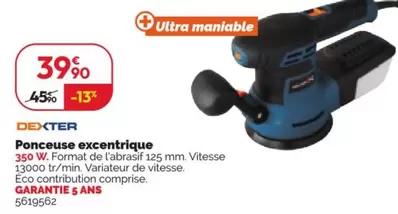 Dexter - Ponc Excentrique 350w Dexter offre à 39,9€ sur Weldom