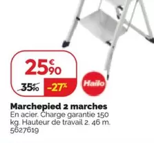 Marchepied Extraplat 2 Marches offre à 25,9€ sur Weldom