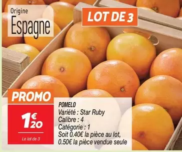 Promo - Pomelo offre à 1,2€ sur Netto