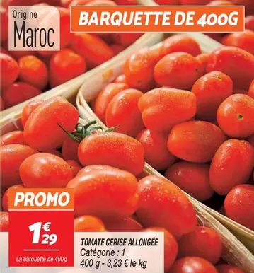 Promo - Tomate Cerise Allongee offre à 1,29€ sur Netto