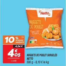 Netto - Nuggets De Poulet Surgelés offre à 4,05€ sur Netto