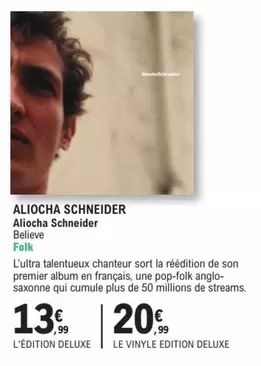 Aliocha Schneider offre à 13,99€ sur E.Leclerc Espace Culturel