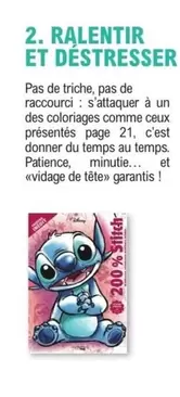 Stitch - Ralentir Et Destresser offre sur E.Leclerc Espace Culturel