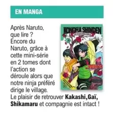 Ninja - Kakashi, Gai, Shikamurau offre sur E.Leclerc Espace Culturel