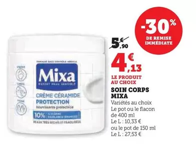 Mixa - Soin Corps offre à 4,13€ sur U Express