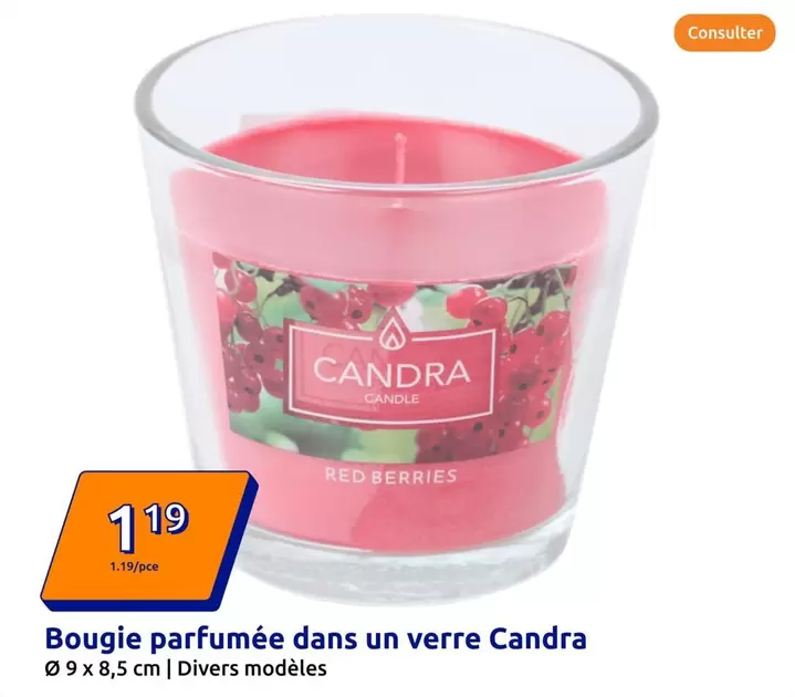 Bougie Parfumée Dans Un Verre offre à 1,19€ sur Action