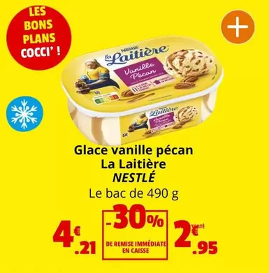 Nestlé - Glace Vanille Pécan La Laitière offre à 2,95€ sur Coccinelle Supermarché