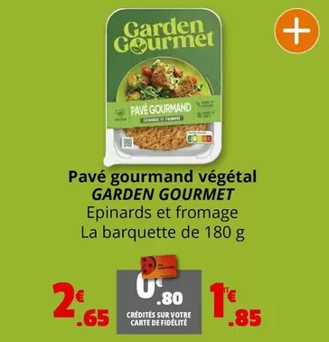 Garden Gourmet - Pavé Gourmand Végétal offre à 1,85€ sur Coccinelle Supermarché