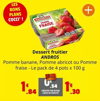 Andros - Dessert Fruitier offre à 1,84€ sur Coccimarket
