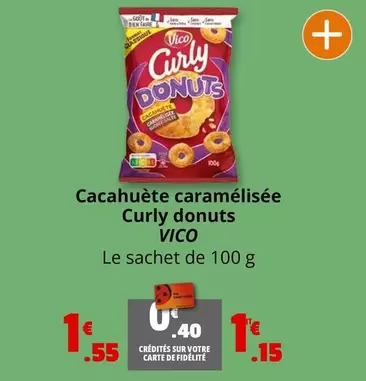 Vico - Cacahuète Caramélisée Curly Donuts offre à 1,55€ sur Coccimarket
