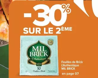 Feuilles De Brick L'authentique offre sur Carrefour Contact